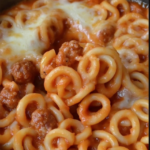 Pappardelle with Ground Beef and Mushroom Tomato Sauce