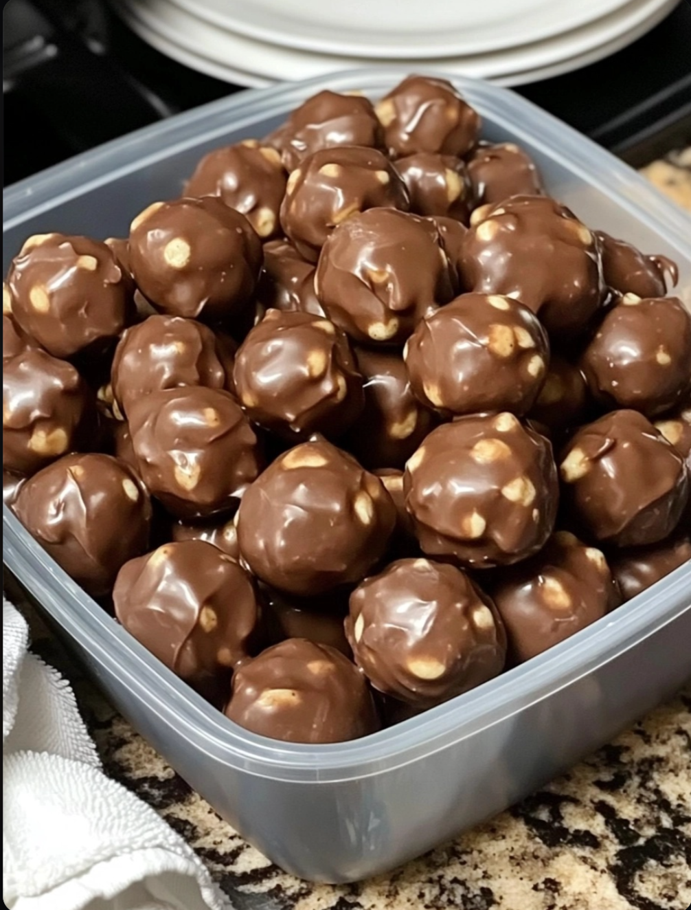 No-bake peanut butter balls