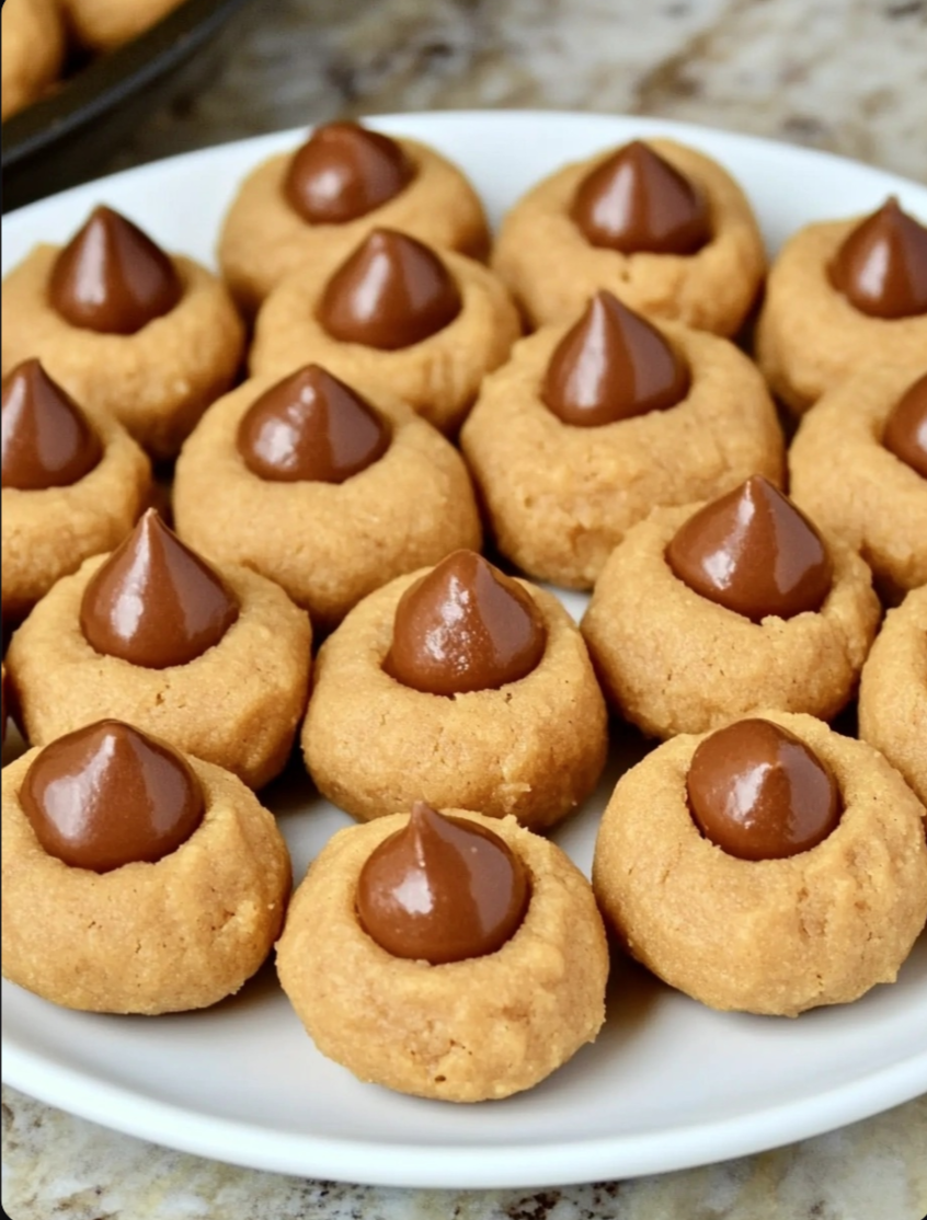 No Bake Peanut Butter Blossoms