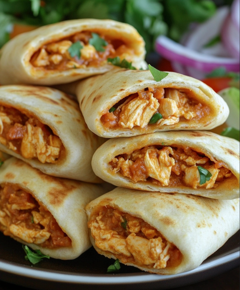 Mini Pita Bites with Chicken Filling