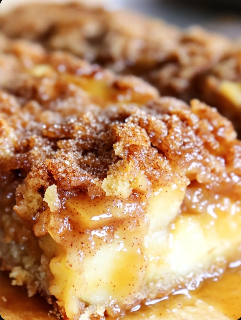 Apple Pie Bread with Brown Sugar and Cinnamon Topping