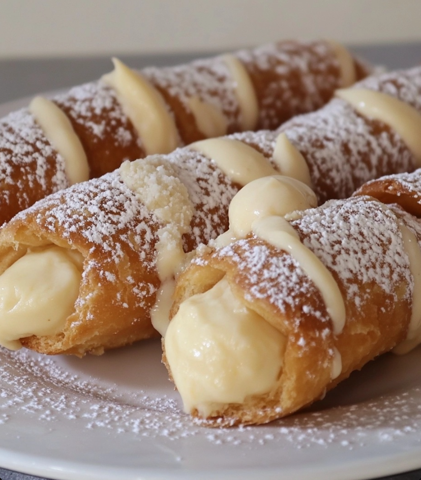 Italian Cream Stuffed Cannoncini