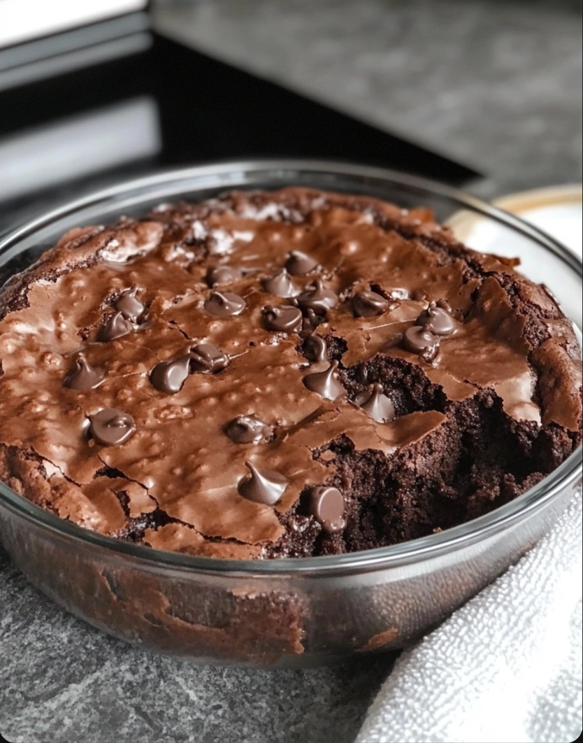 5-minute microwave brownies!
