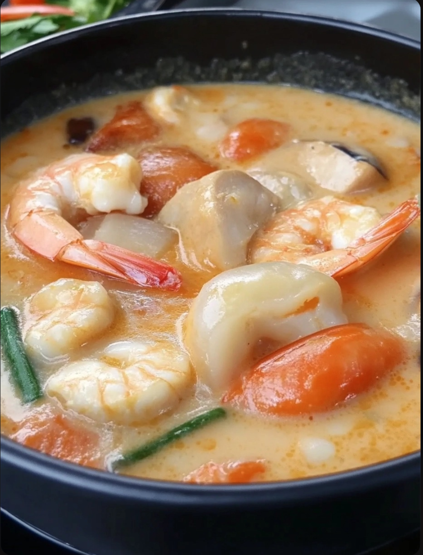 AUTHENTIC Creamy Tom Yum Soup!