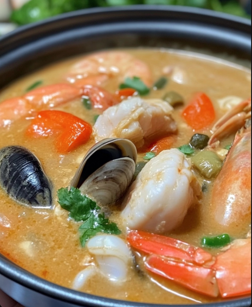 AUTHENTIC Creamy Tom Yum Soup!