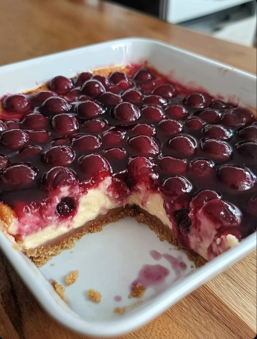 EASY Cherry Cheesecake 🍒🍰