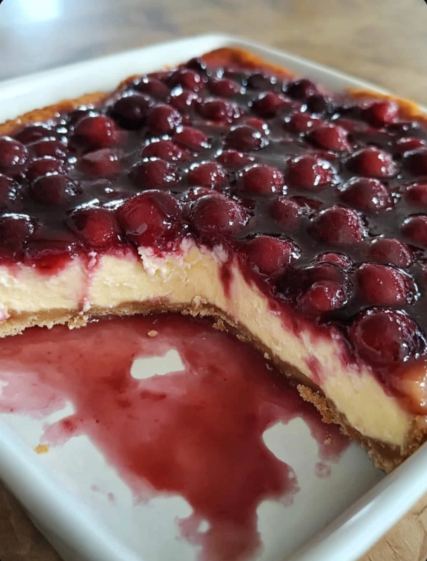 EASY Cherry Cheesecake 🍒🍰