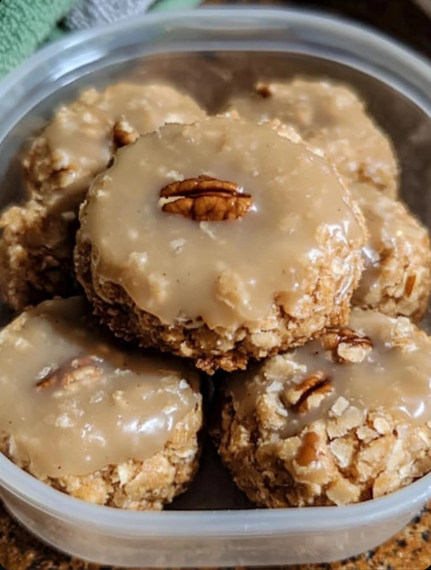 🥥 No-Bake Coconut Pecan Praline Cookies