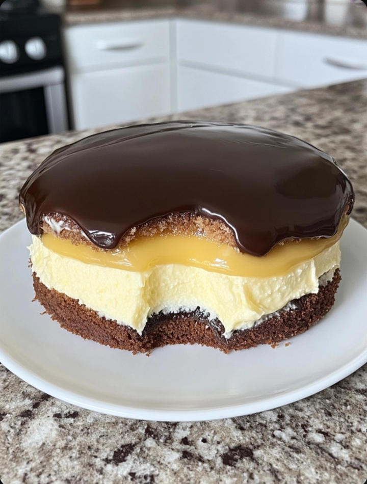 Boston Cream Pie 🍰🍫