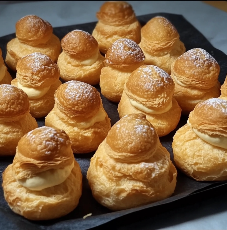 Easy Cream Puffs with Simple Ingredients