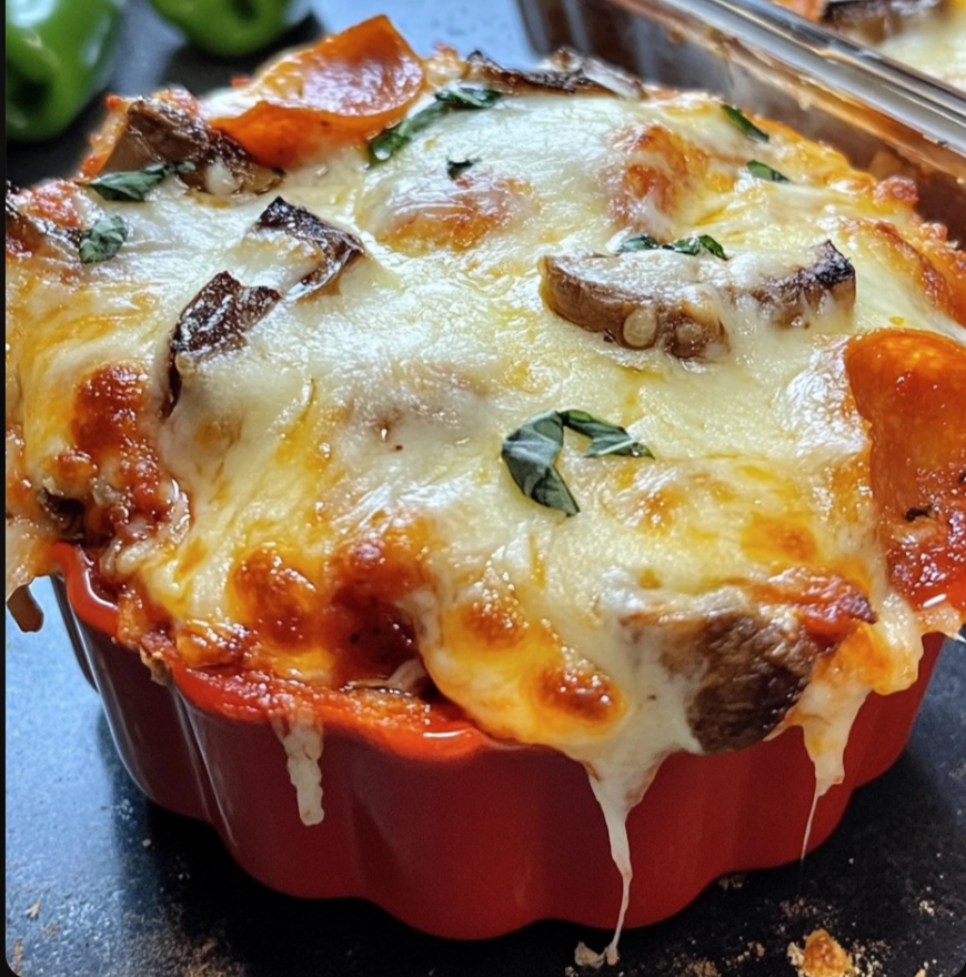 Low Carb Crustless Pizza Bowl