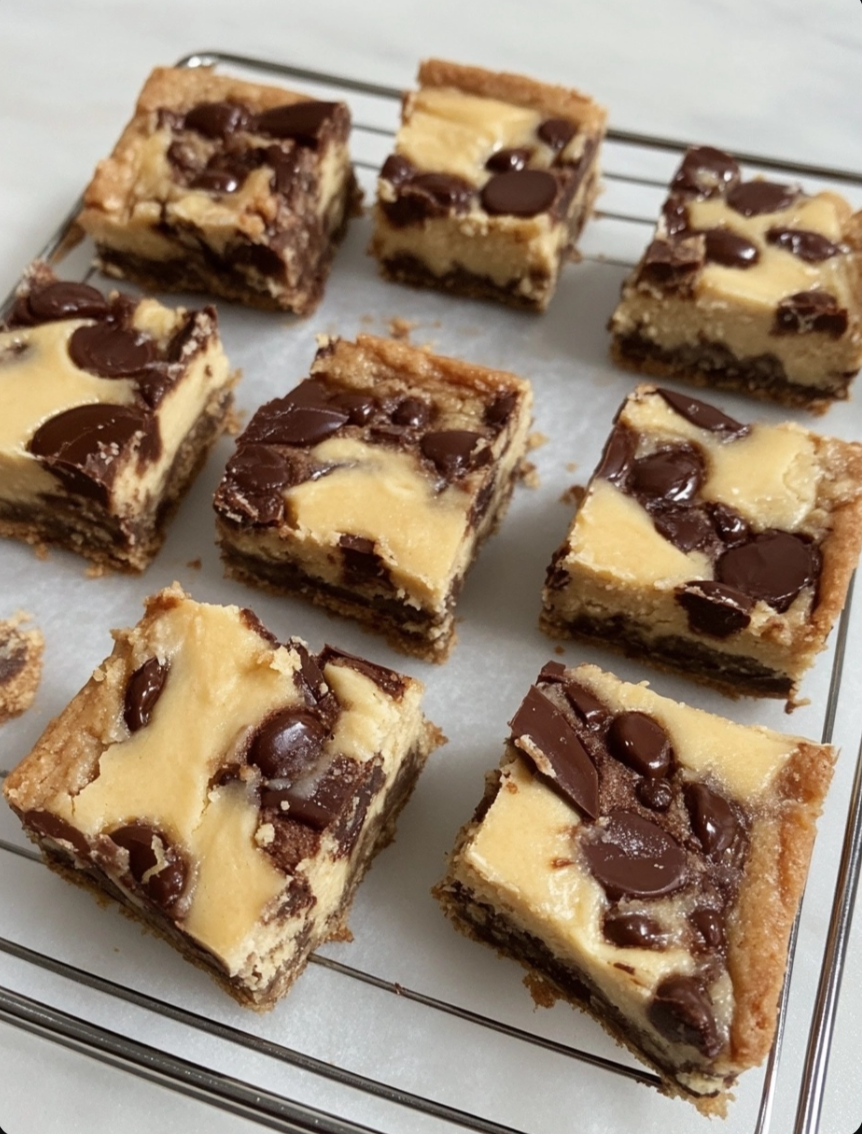 Turtle Cheesecake Bars,