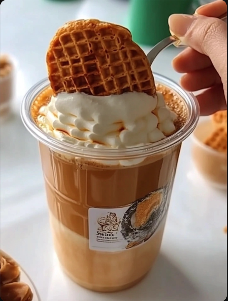 Stroopwafel Coffee Latte 🧁 Super Sweet