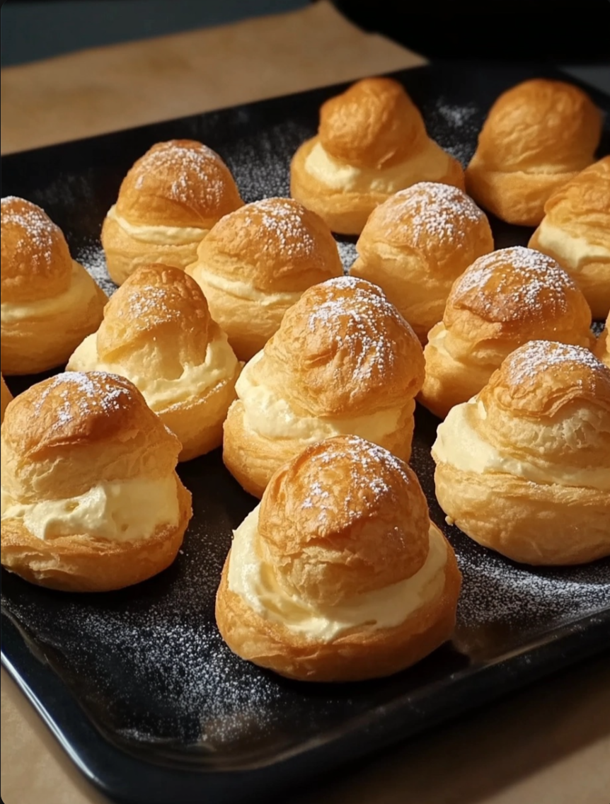 Easy Cream Puffs with Simple Ingredients