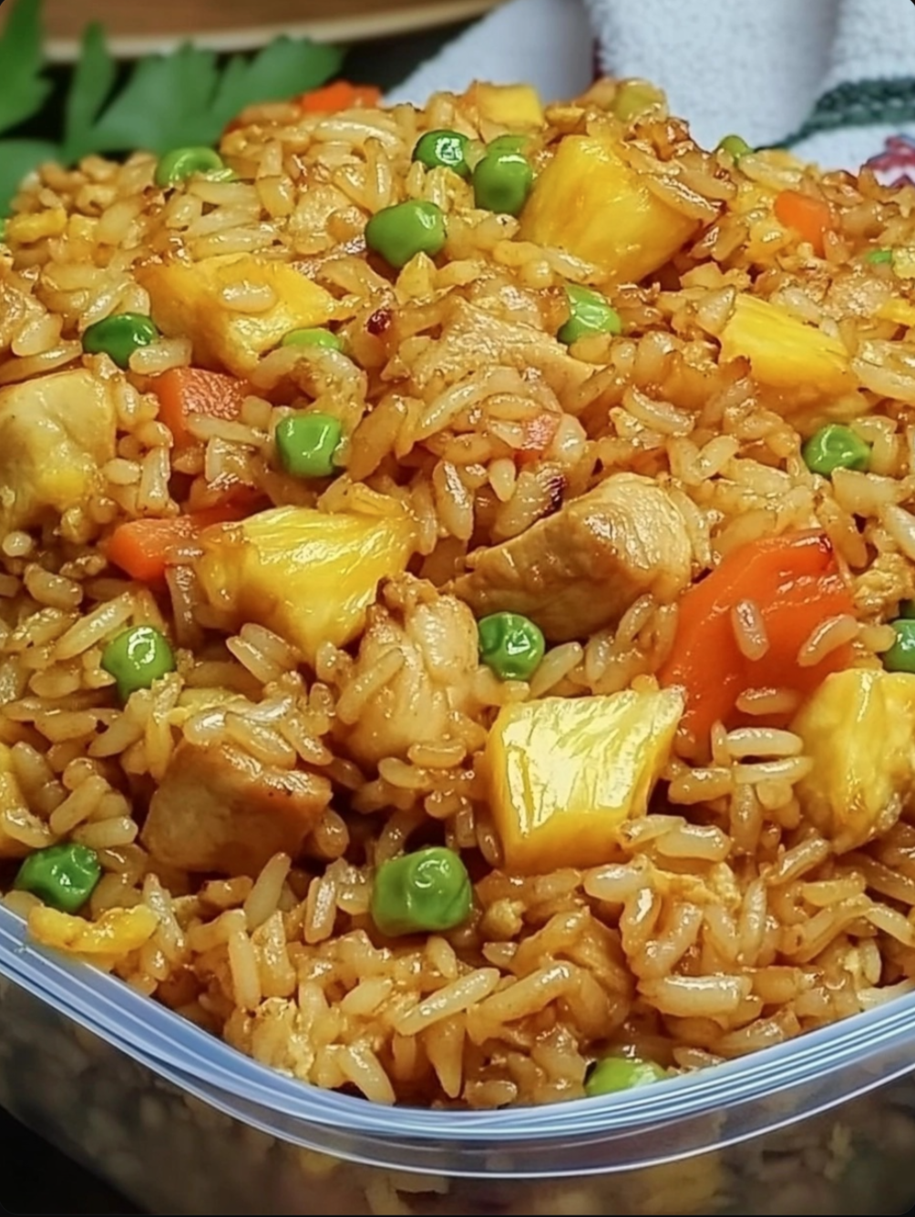Pineapple Chicken Fried Rice