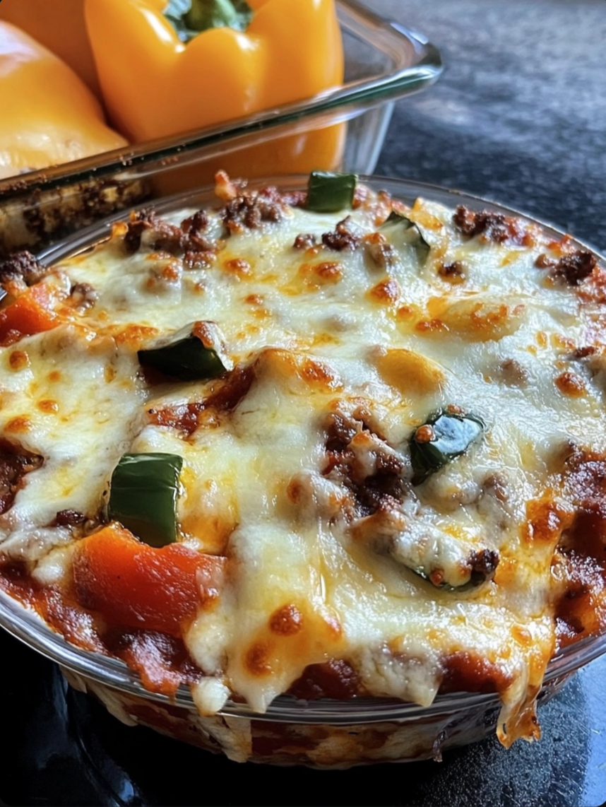 Low Carb Crustless Pizza Bowl