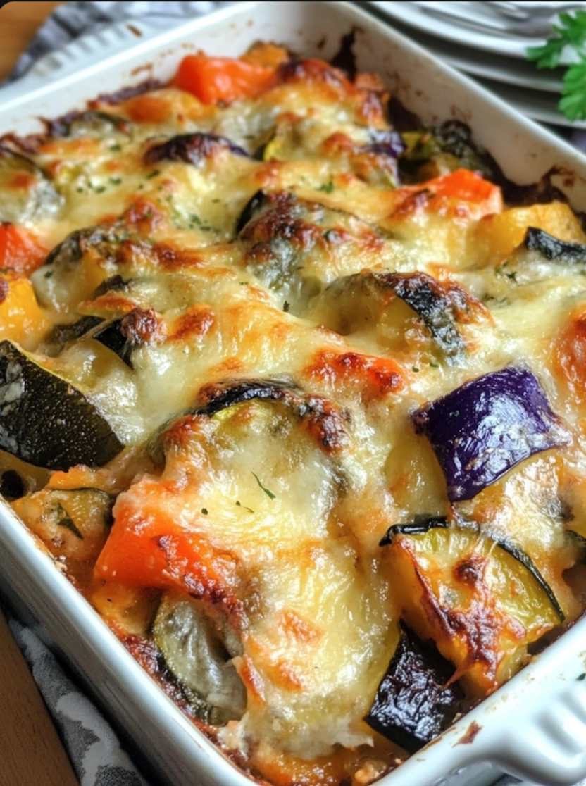 Cheesy Baked Vegetable Casserole