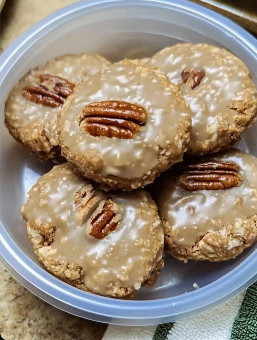 🥥 No-Bake Coconut Pecan Praline Cookies