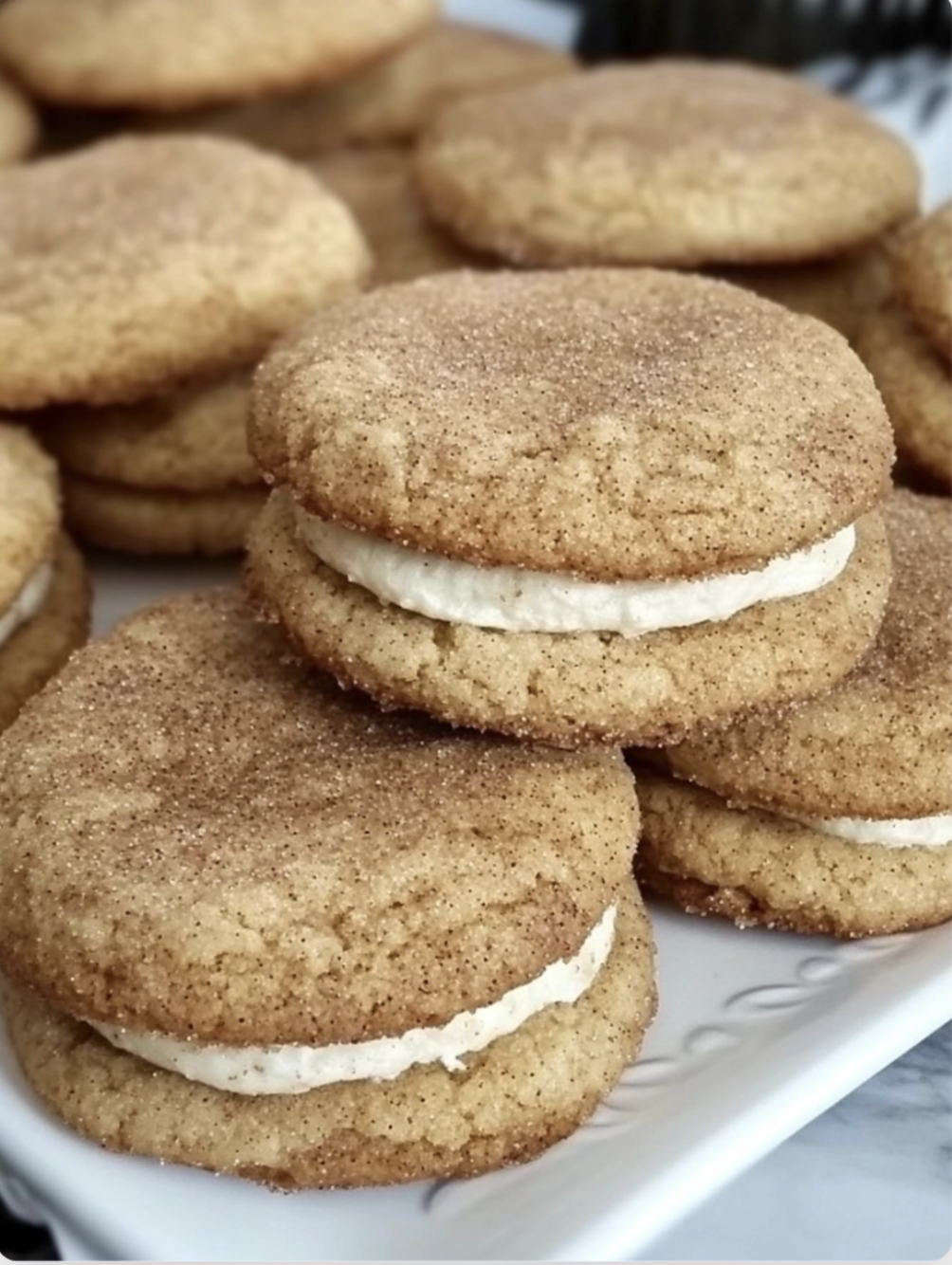 Snickerdoodle cookie sandwiches