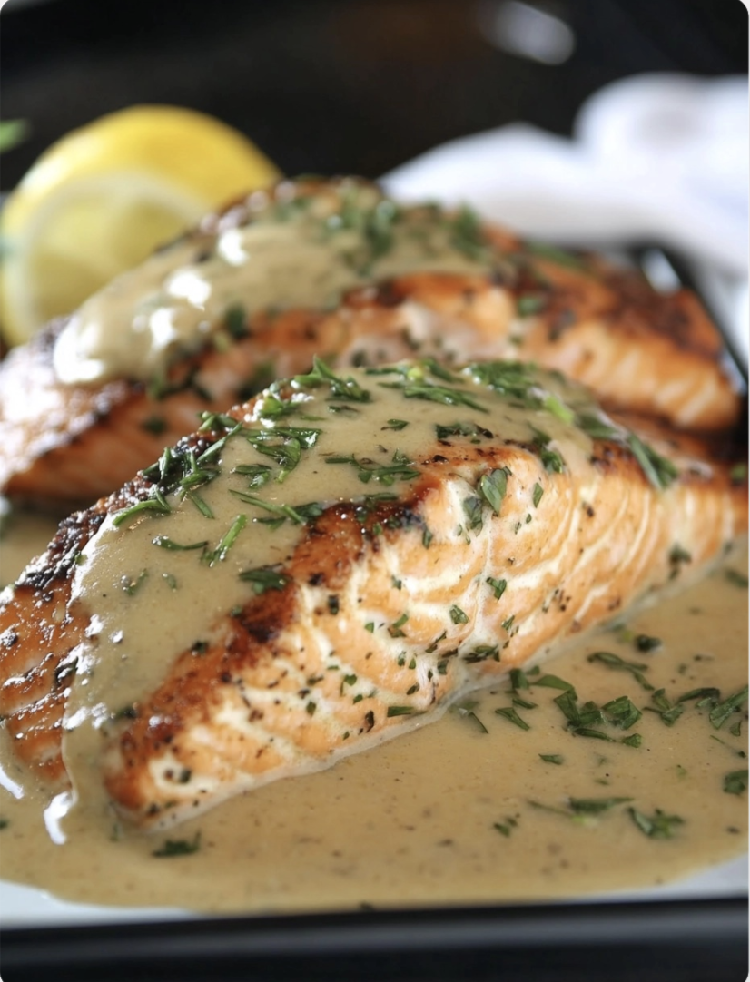 ✨ Parmesan Herb-Crusted Salmon