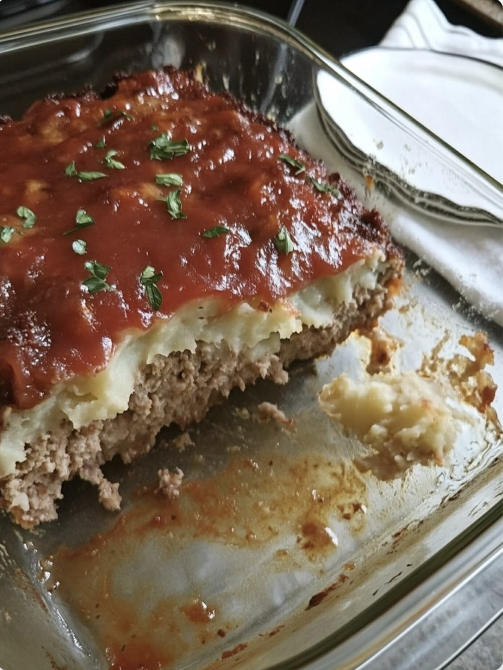 Mashed Potato-Stuffed Meatloaf