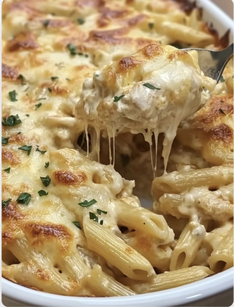 cheesy Baked Chicken in Cream Sauce